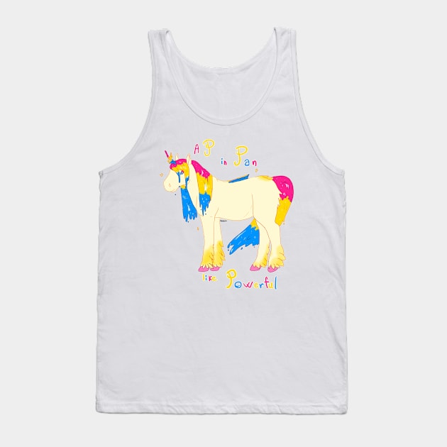 Powerful Pan Sea-horse Tank Top by Resuri